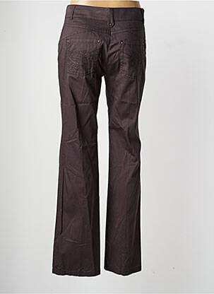 Pantalon drept țesătură poplin mărime normală gri OLSEN femeie