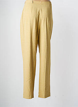 Pantalon drept talie cu cleme mărime normală verde BREAL femeie