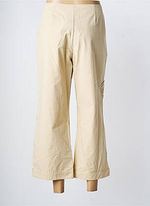 Pantalon 7/8 talie cu cleme mărime normală bej UN POINT C EST TOUT femeie