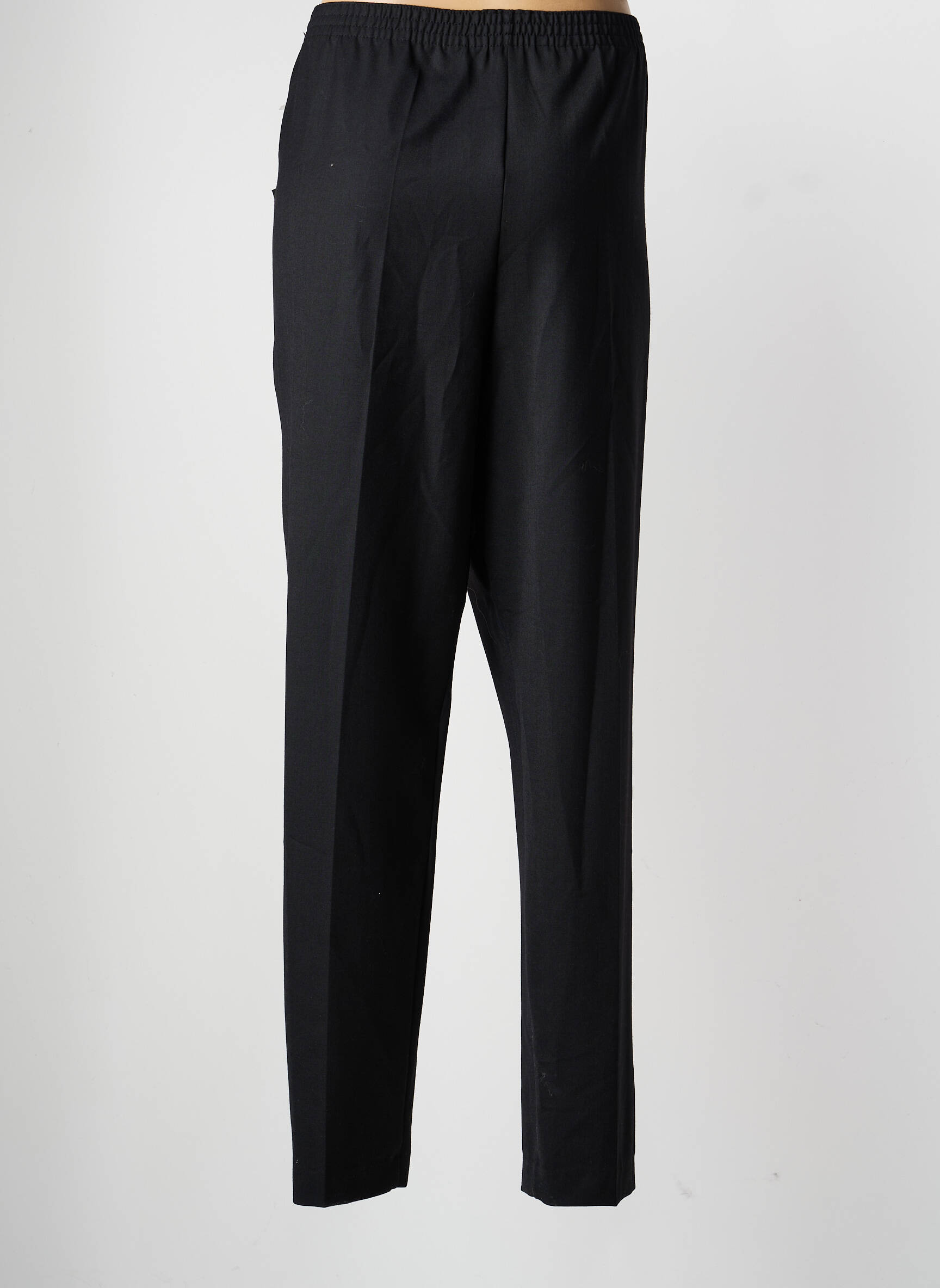 Pantalon slim talie elastică mărime normală negru GRIFFON femeie