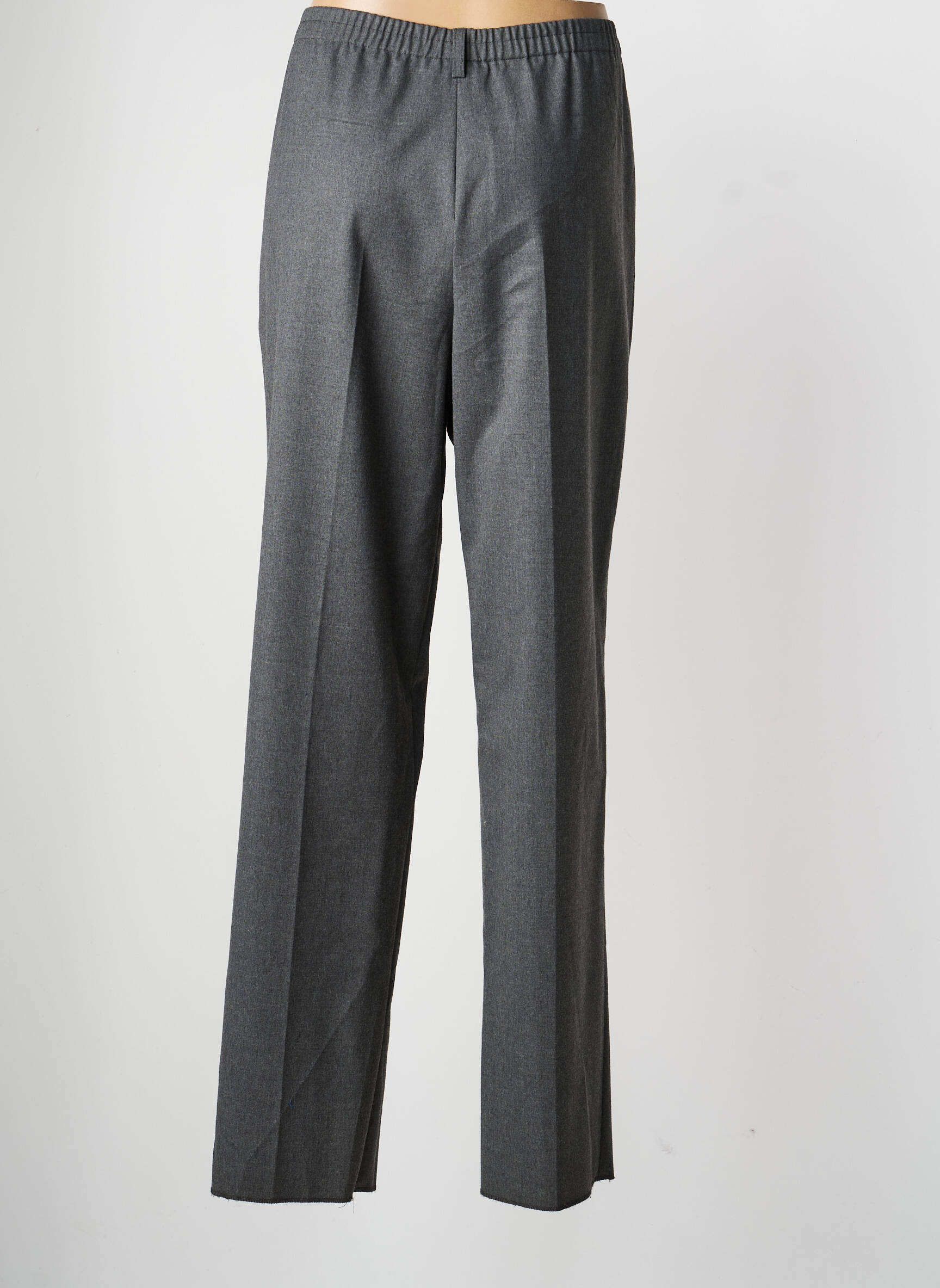 Pantalon drept talie elastică mărime normală gri KARTING femeie
