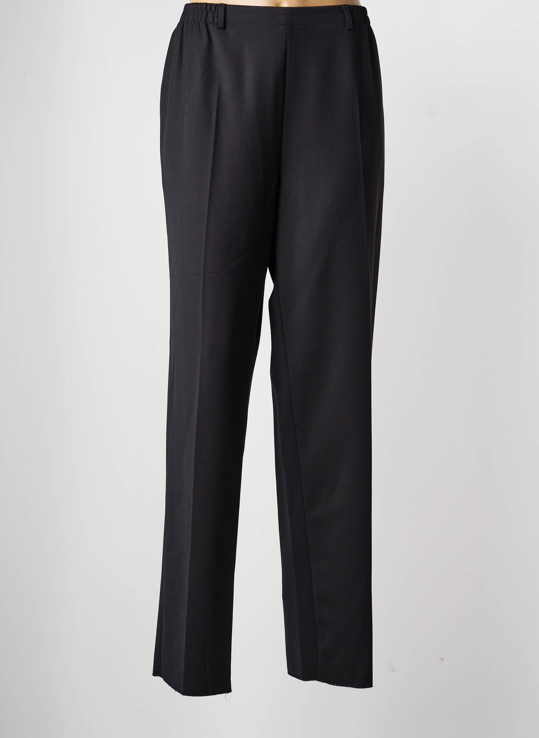 Pantalon drept țesătură crep mărime normală negru KARTING femeie