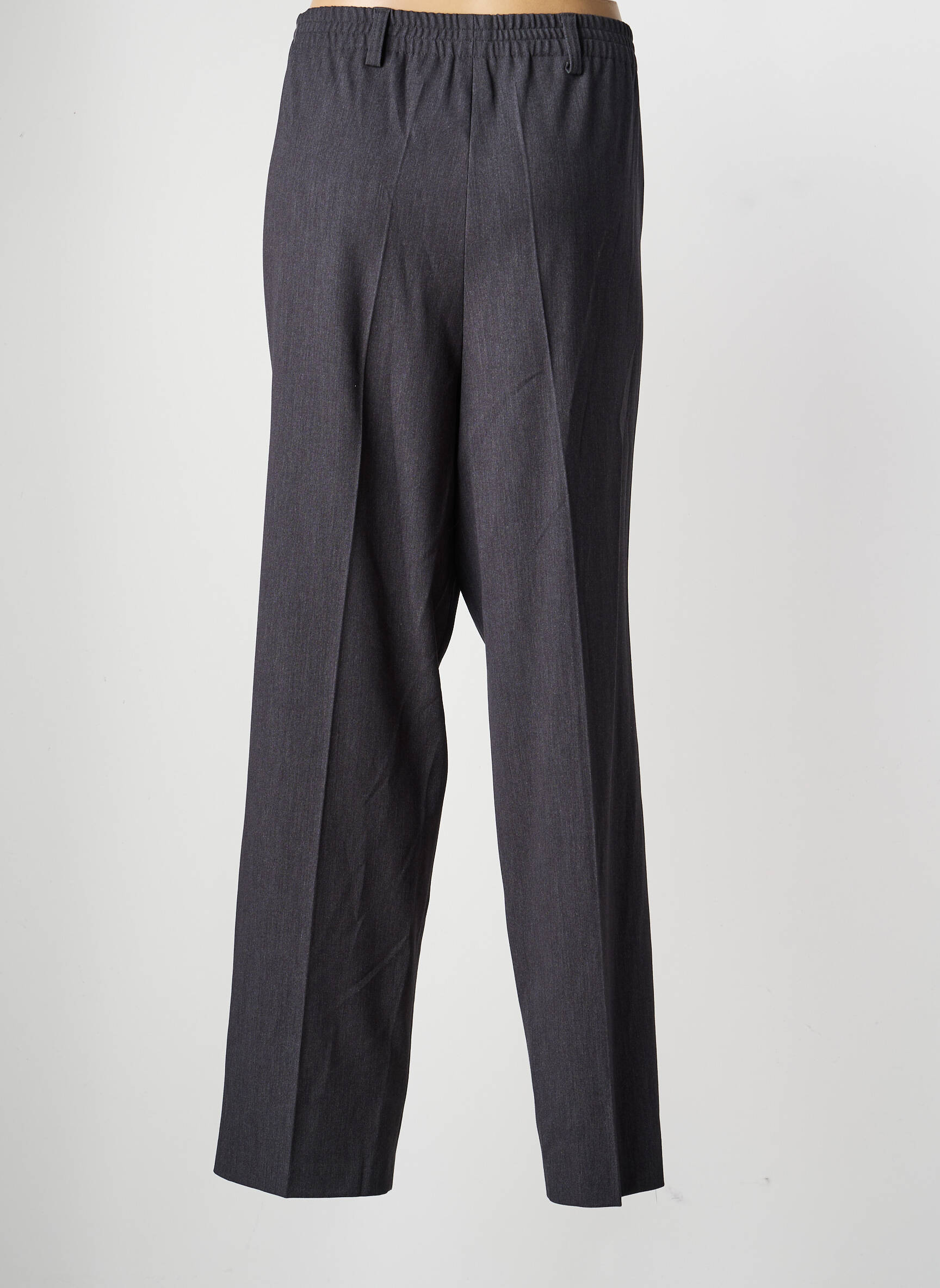 Pantalon drept talie elastică mărime normală gri GERKE MY PANTS femeie