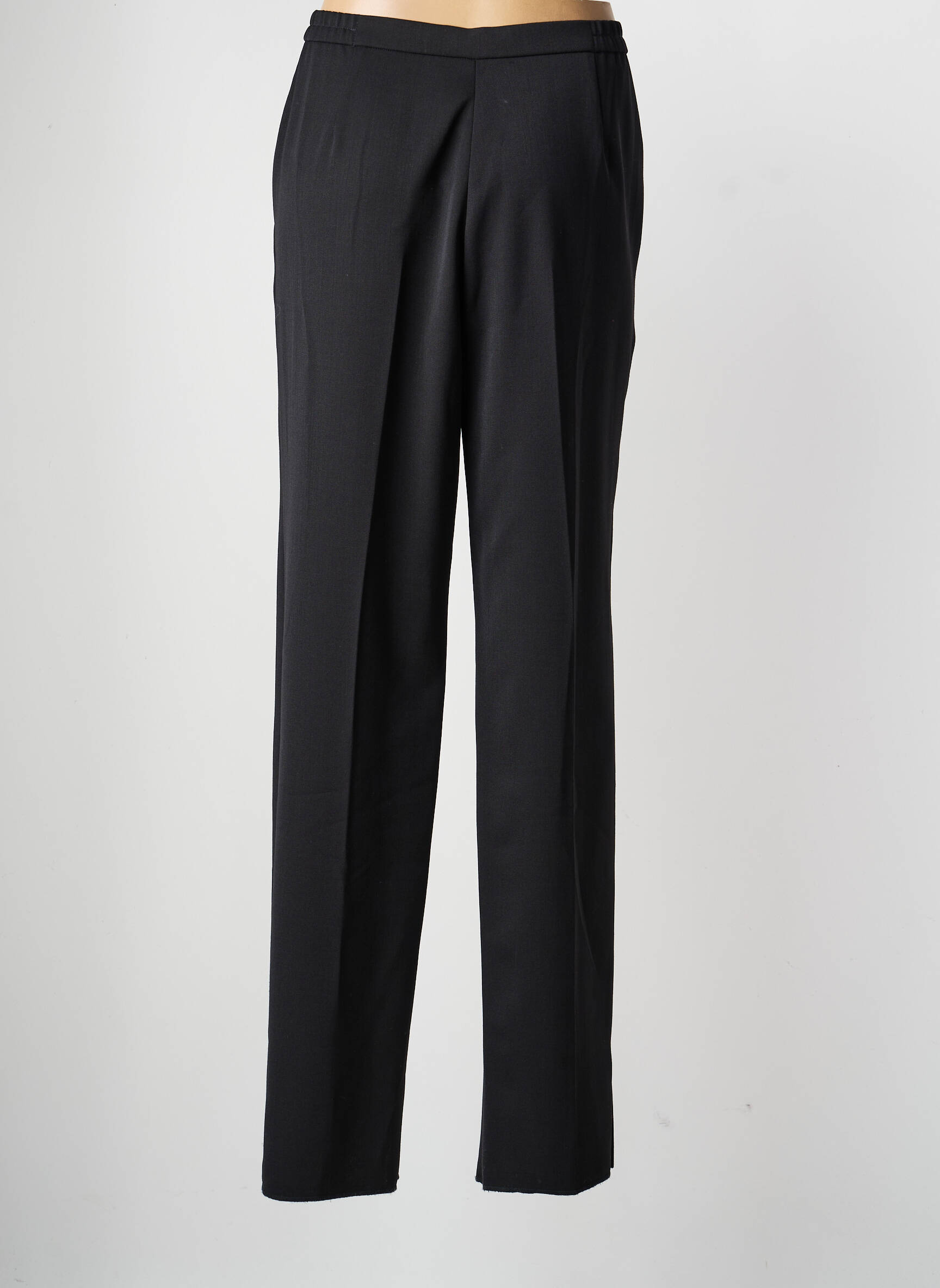 Pantalon drept țesătură crep mărime normală negru KARTING femeie