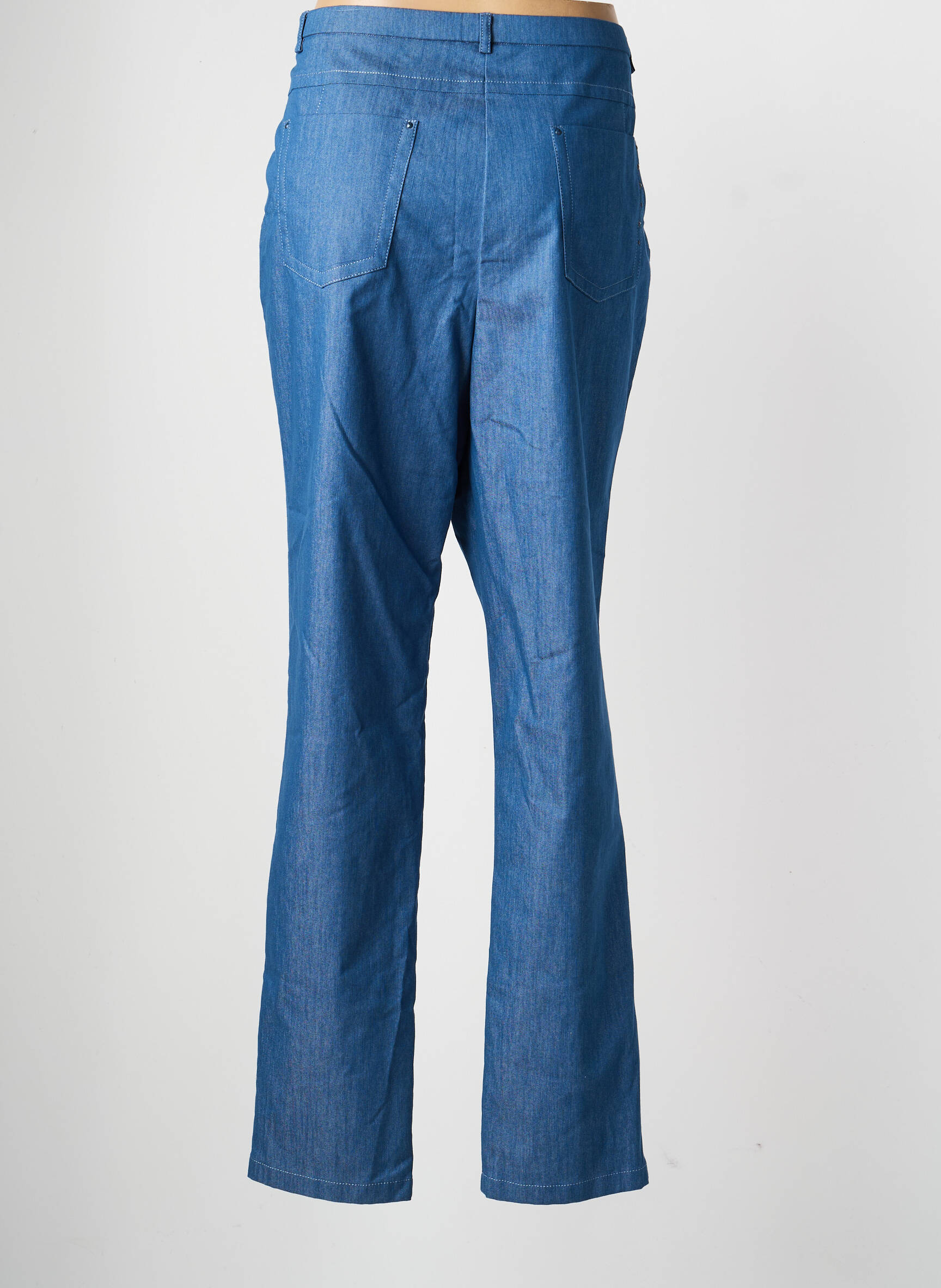 Pantalon slim talie elastică mărime normală albastru PAUPORTÉ femeie