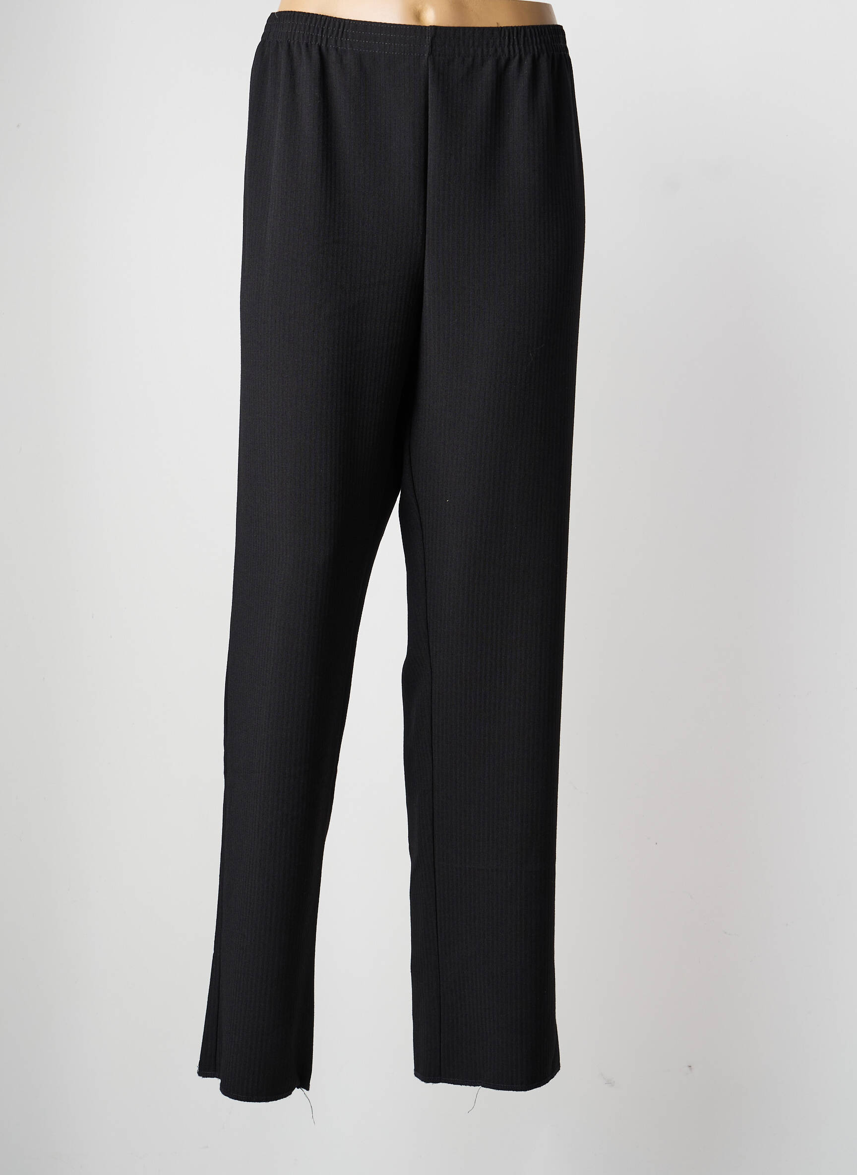 Pantalon drept țesătură crep mărime normală negru GRIFFON femeie