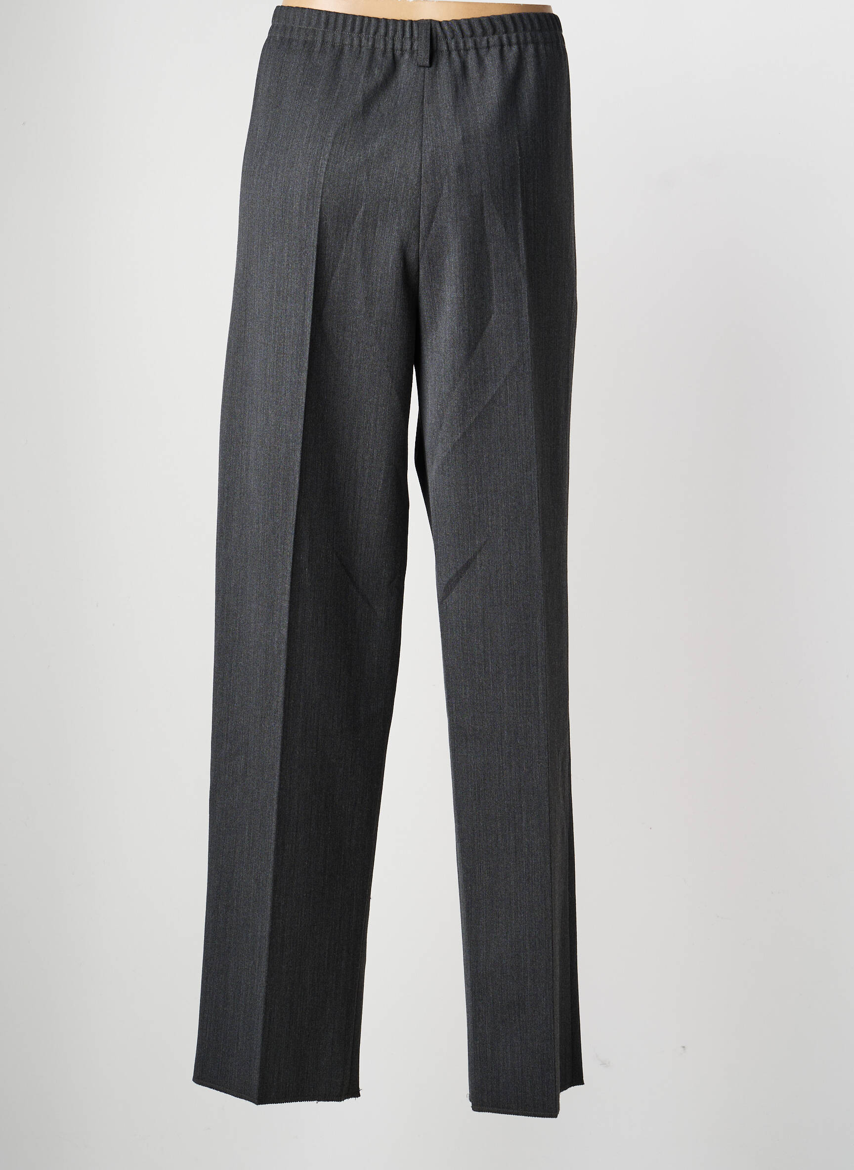 Pantalon drept talie elastică mărime normală gri KARTING femeie