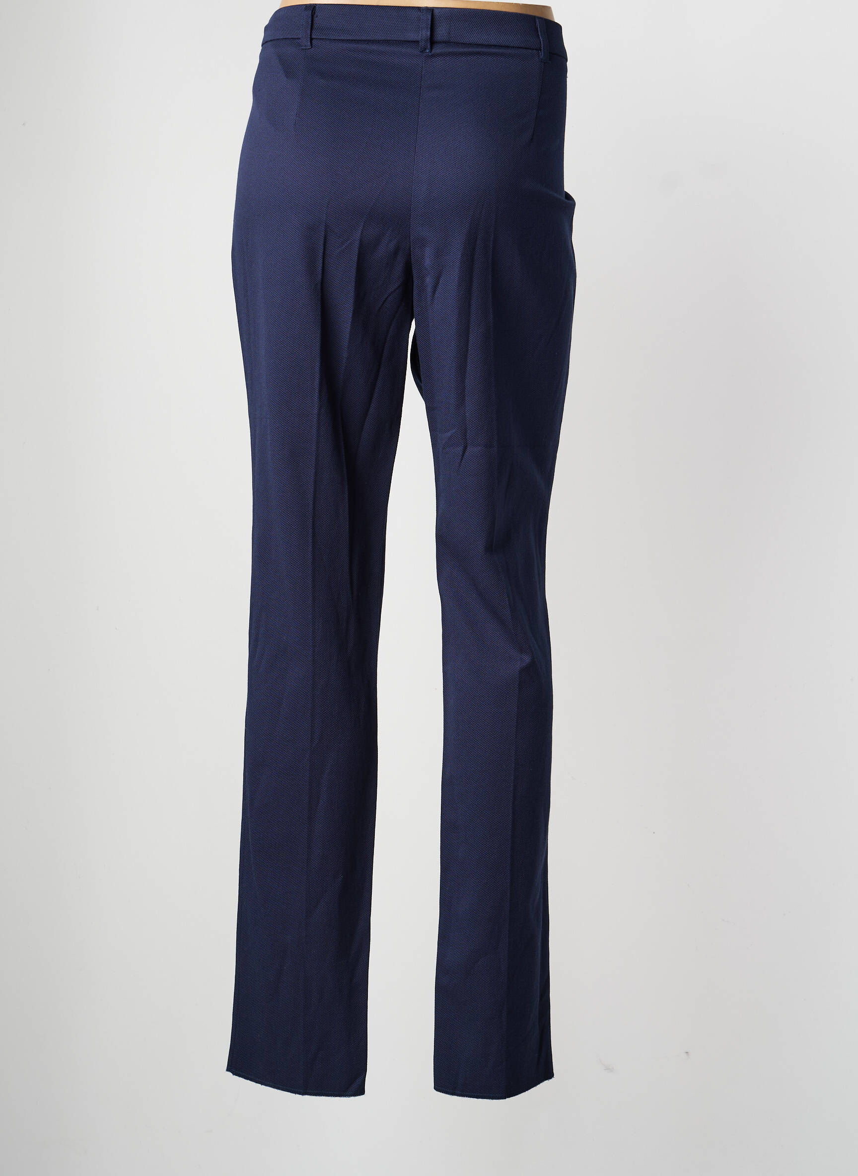 Pantalon chino închidere cu fermoar sub clapetă cu nasturi mărime normală albastru PAUPORTÉ femeie