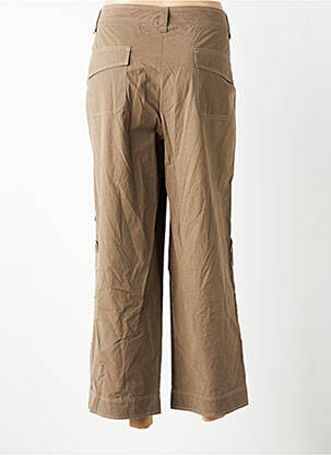Pantalon 7/8 țesătură poplin mărime normală maro QUATTRO femeie