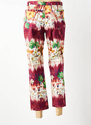Pantalon 7/8 țesătură poplin mărime normală roșu QUATTRO femeie