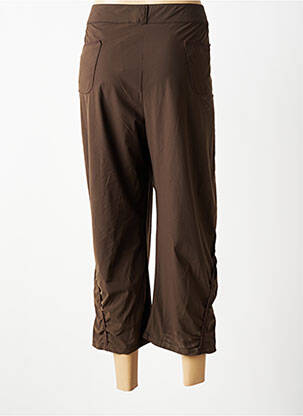 Pantalon trei sferturi elasticitate mărime normală maro LEWINGER femeie