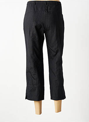 Pantalon trei sferturi talie elastică mărime normală negru PAUPORTÉ femeie