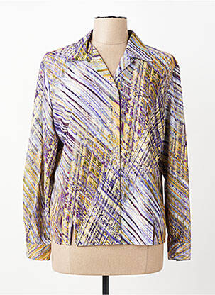 Cămașă imprimeu fantezie mâneci lungi violet PIER BÉ femeie