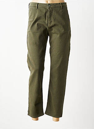Pantalon slim buzunare verde HAPPY femeie