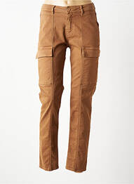 Pantalon cargo buzunare maro HAPPY femeie
