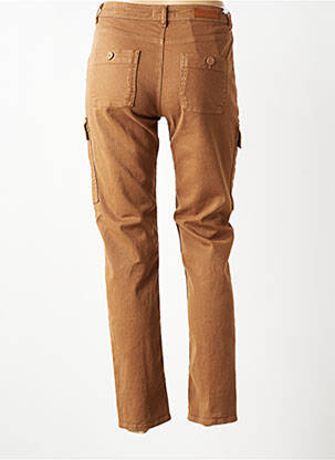 Pantalon cargo subțire maro HAPPY femeie