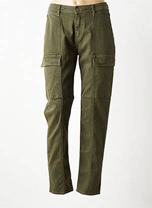 Pantalon cargo subțire verde HAPPY femeie