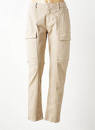Pantalon cargo subțire bej HAPPY femeie