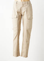 Pantalon cargo buzunare bej HAPPY femeie