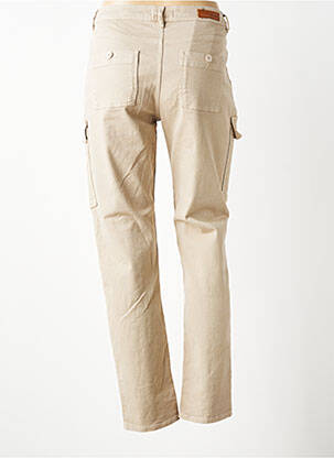 Pantalon cargo subțire bej HAPPY femeie