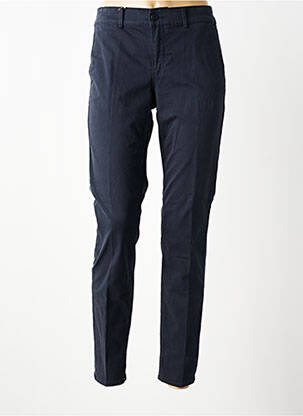 Pantalon slim buzunare albastru HAPPY femeie