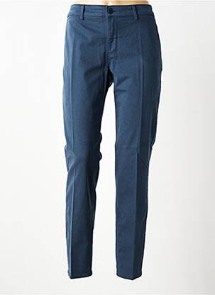 Pantalon slim buzunare albastru HAPPY femeie