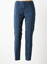 Pantalon slim buzunare albastru HAPPY femeie