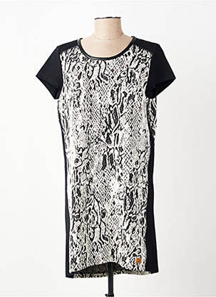 Rochie scurtă mâneci scurte mâneci scurte negru CHIPIE femeie