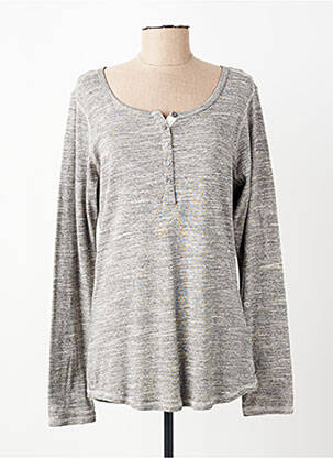 Tricou mâneci lungi mâneci lungi gri SCOTCH & SODA femeie