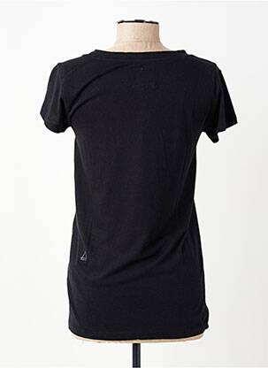 Tricou croială dreaptă mâneci scurte negru ELEVEN PARIS femeie
