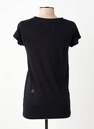 Top țesătură jersey mâneci scurte negru ELEVEN PARIS femeie