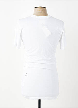 Tricou croială cambrată mâneci scurte alb ELEVEN PARIS bărbat