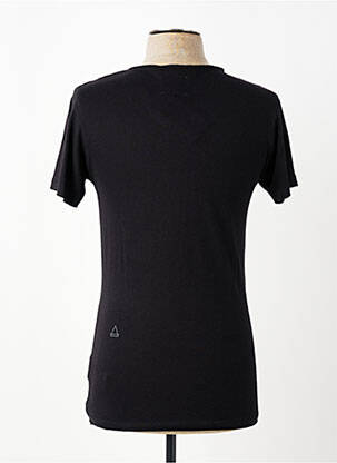 Tricou croială cambrată mâneci scurte negru ELEVEN PARIS bărbat