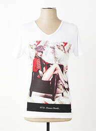 Tricou croială cambrată mâneci scurte alb ELEVEN PARIS bărbat