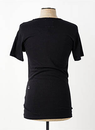 Tricou croială cambrată mâneci scurte negru ELEVEN PARIS bărbat