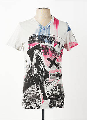 Tricou croială cambrată mâneci scurte gri PEPE JEANS bărbat