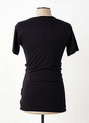 Tricou croială cambrată mâneci scurte negru ELEVEN PARIS bărbat