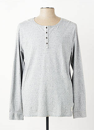 Tricou țesătură melanj mâneci lungi gri SCOTCH & SODA bărbat