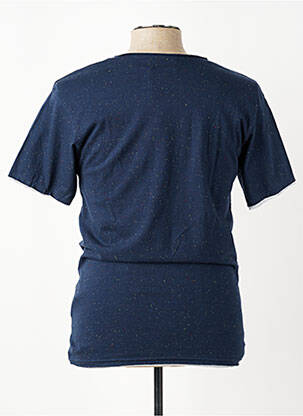 Tricou croială cambrată mâneci scurte albastru ELEVEN PARIS bărbat
