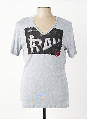 Tricou croială cambrată mâneci scurte gri G STAR bărbat