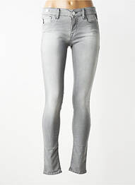 Blugi skinny elasticitate talie joasă gri REPLAY femeie
