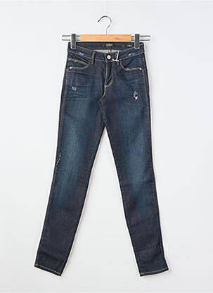 Blugi skinny efect uzat decolorat mărime normală albastru GUESS femeie