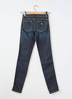 Blugi skinny efect uzat decolorat mărime normală albastru GUESS femeie
