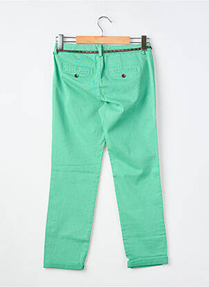 Pantalon chino țesătură poplin mărime normală verde GUESS femeie