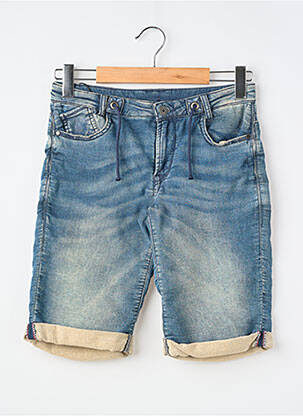 Bermudă țesătură denim albastru LE TEMPS DES CERISES băiat