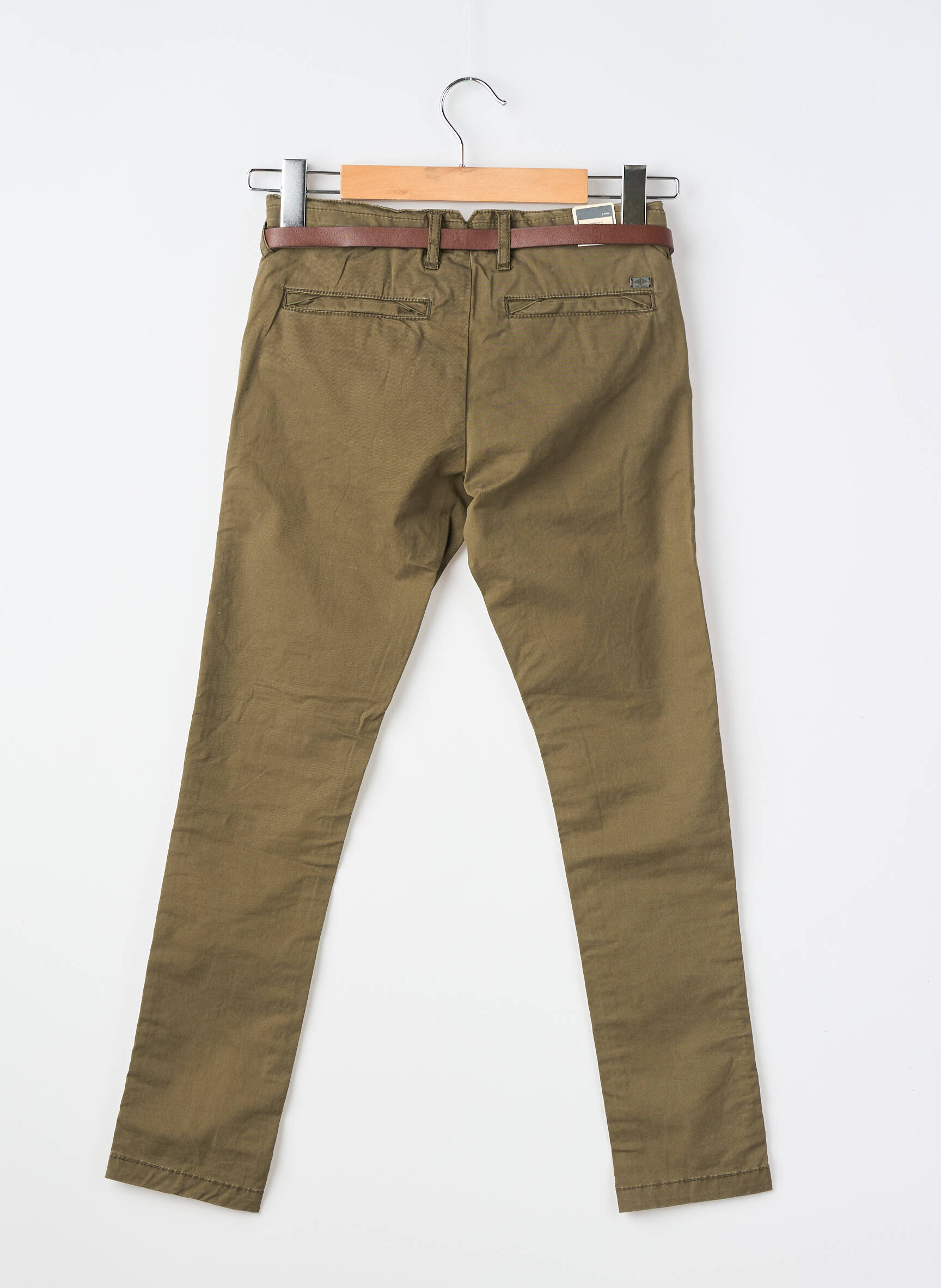 Pantalon chino țesătură poplin verde PETROL INDUSTRIES băiat