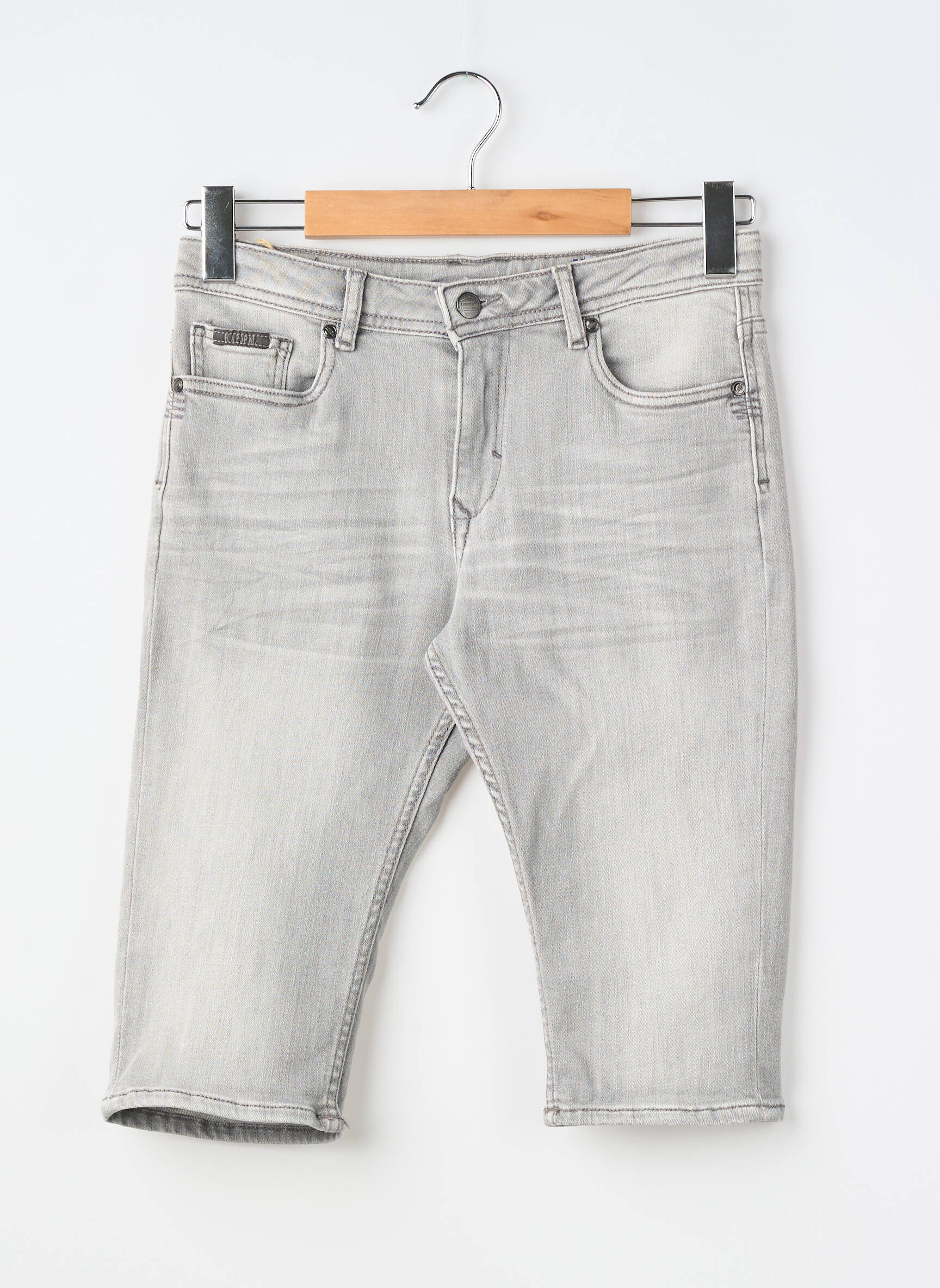 Bermudă țesătură denim gri KAPORAL băiat
