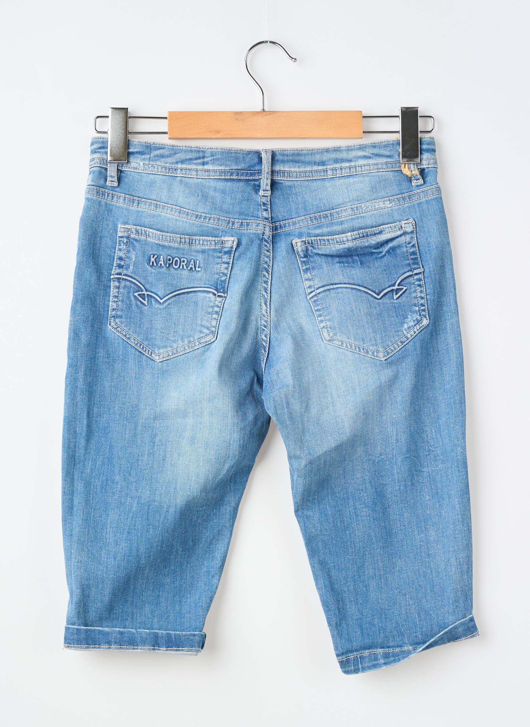 Bermudă țesătură denim albastru KAPORAL băiat