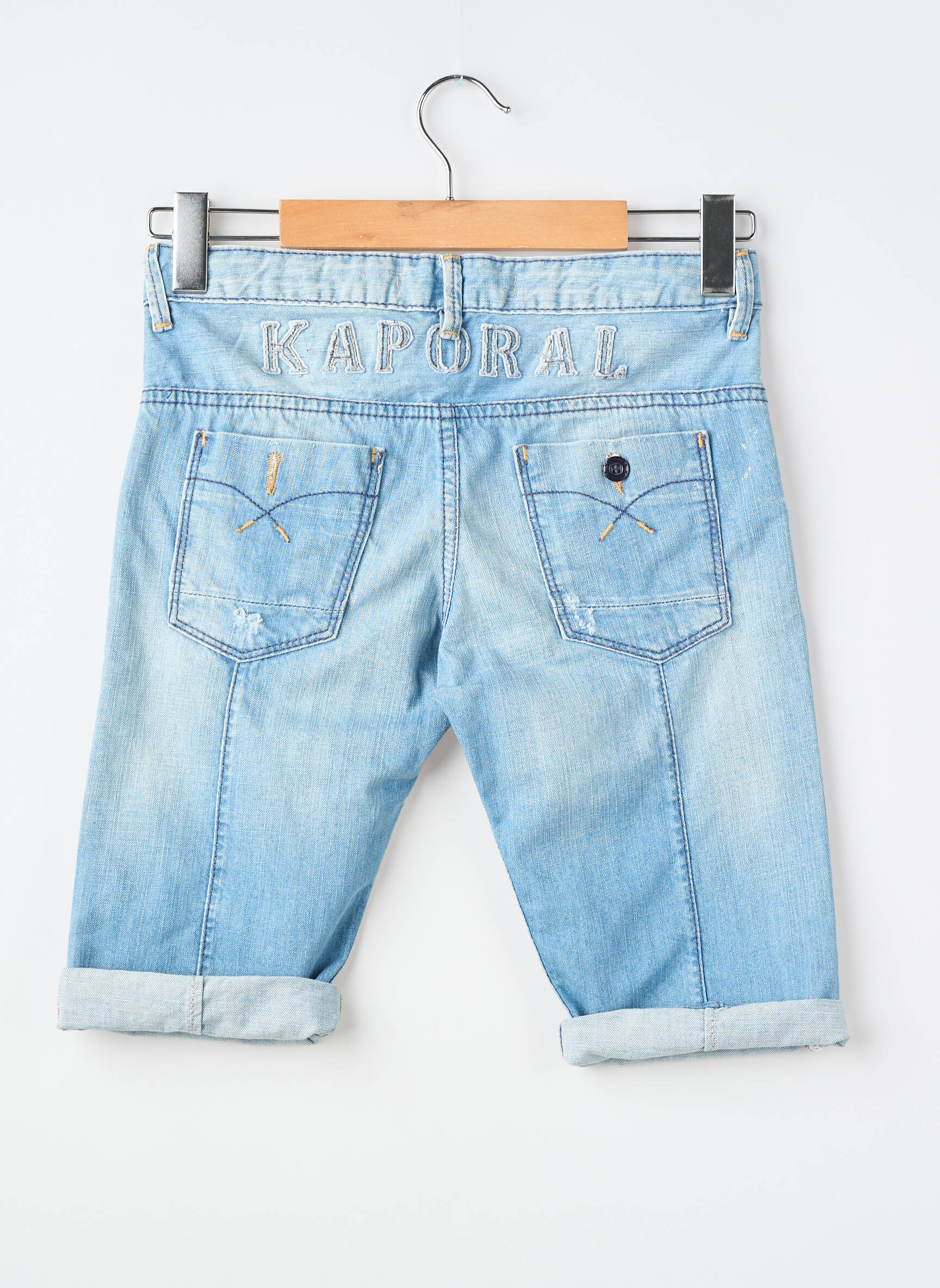 Bermudă țesătură denim albastru KAPORAL băiat