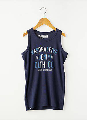 Tricou guler rotund bretele subțiri albastru KAPORAL băiat